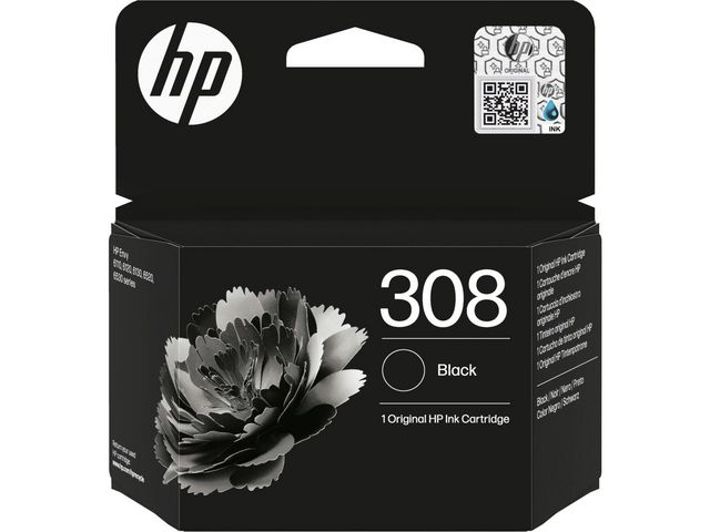 Bläckpatron HP 7FP21UE 308 svart