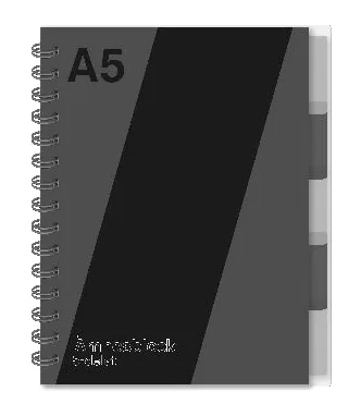 Ant.block A5 70g 120 blad med 5 avdelar
