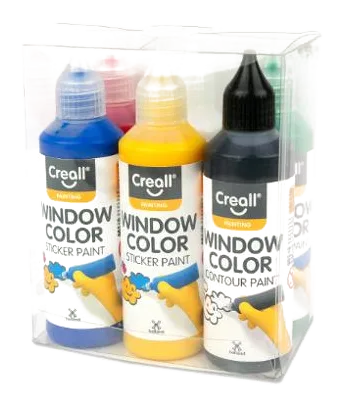 Fönsterfärg CREALL 6x80ml
