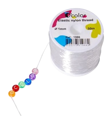 Smyckestråd elastisk 1 mm x 50m
