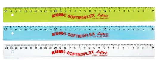 Linjal KUM softie Vänsterhänt 30cm
