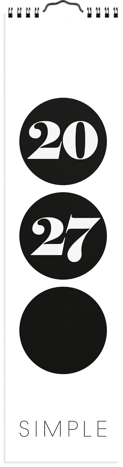 Väggkalender Simple 2027