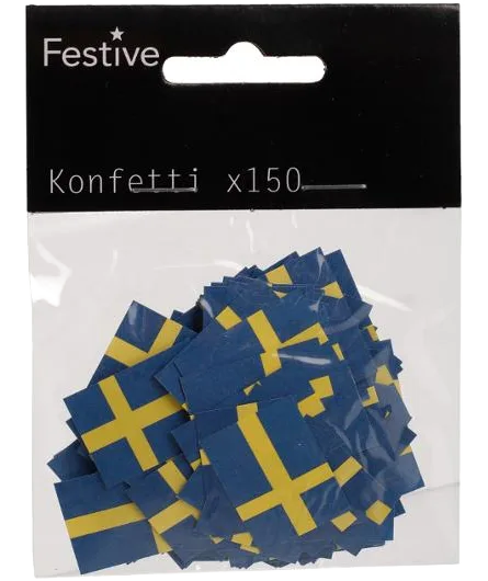 Konfetti FESTIVE Svenska flaggan 150/fp