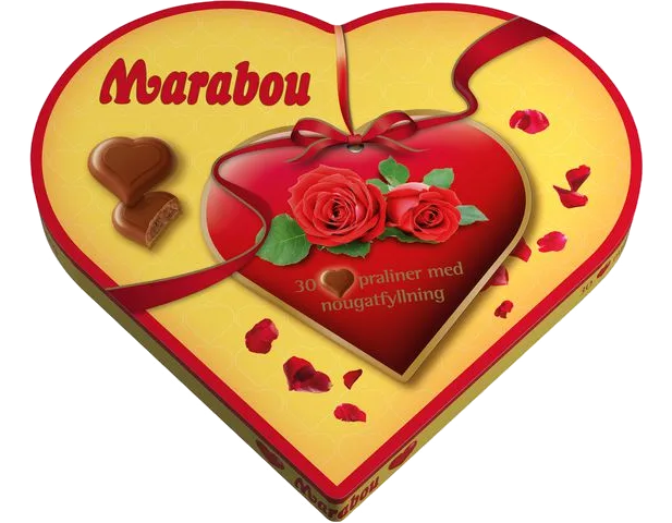 Choklad MARABOU Hjärta 165g