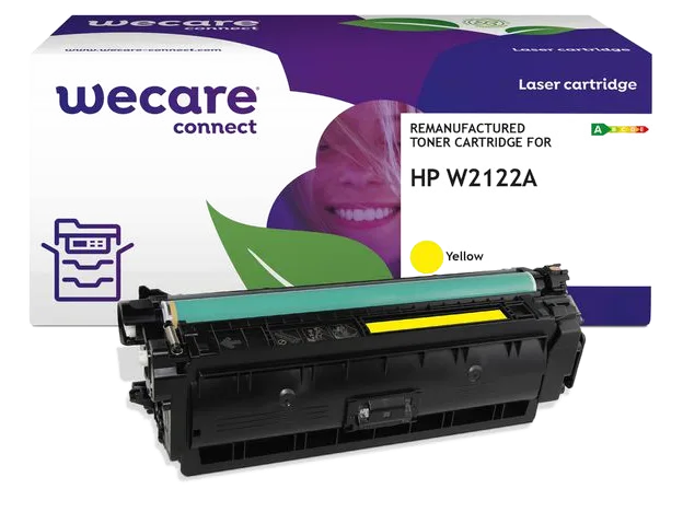 Toner WECARE HP W2122A 212A 4,5K gul