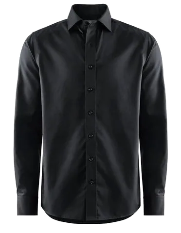 Skjorta BERKELEY Plainton reg svart M