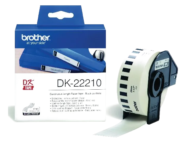 Etikett BROTHER DK22210 29mmx30,48m