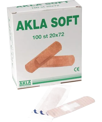 Plåster AKLA Soft NW 34x72mm 100/fp