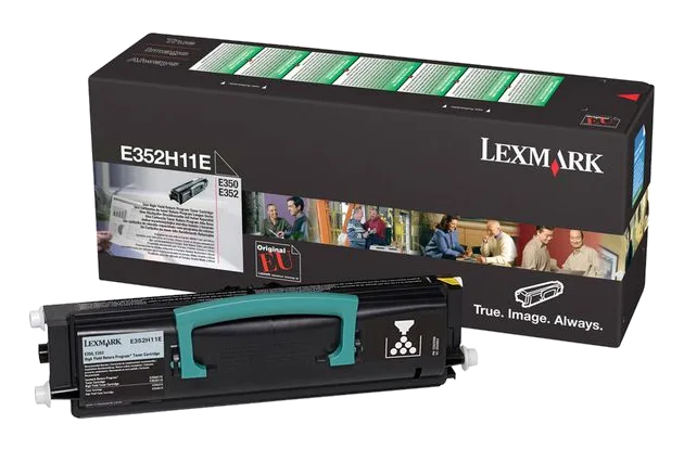 Toner LEXMARK E352H11E 9K svart