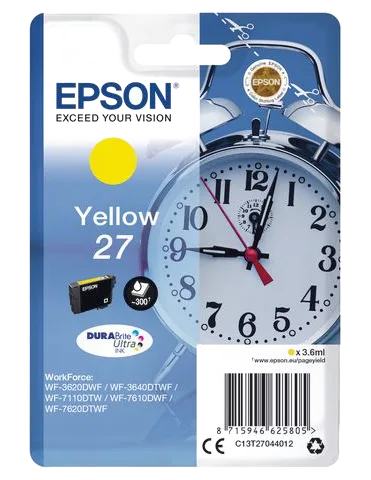 Bläckpatron EPSON C13T27044012 gul
