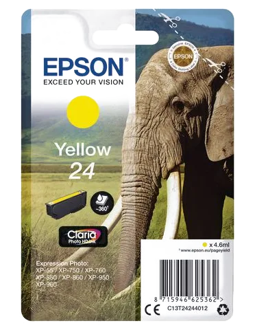 Bläckpatron EPSON C13T24244012 gul