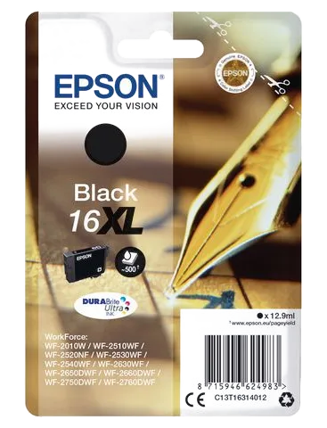 Bläckpatron EPSON C13T16314012 svart