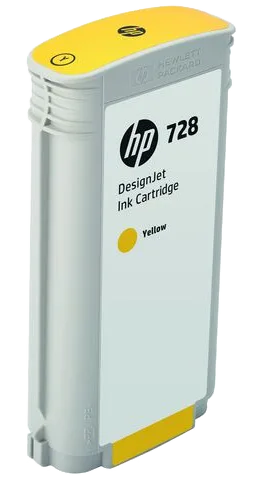 Bläckpatron HP F9J65A 728 gul