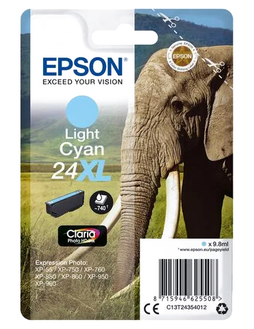 Bläckpatron EPSON C13T24354012 lju cyan