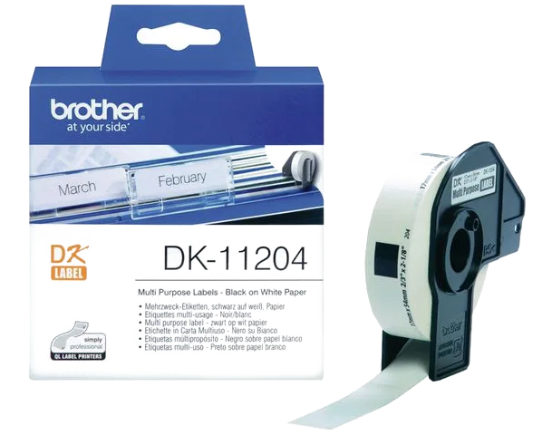 Etikett BROTHER DK11204 17x54mm 400/fp
