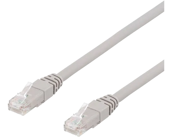 Kabel DELTACO Nätverk UTP Cat6a 10m grå
