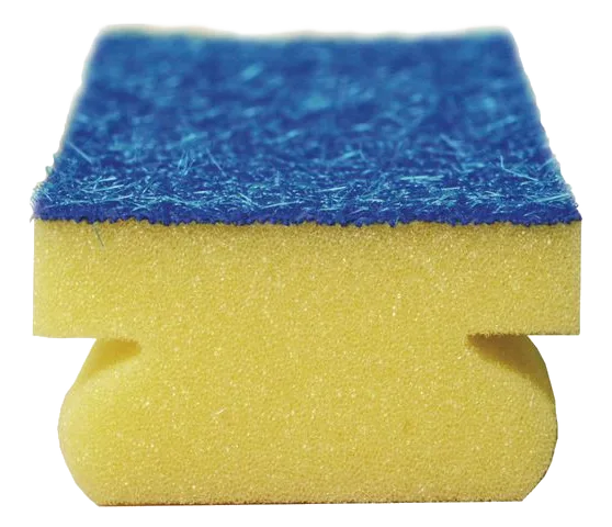 Rengöringssvamp med grepp 7,5x15cm blå