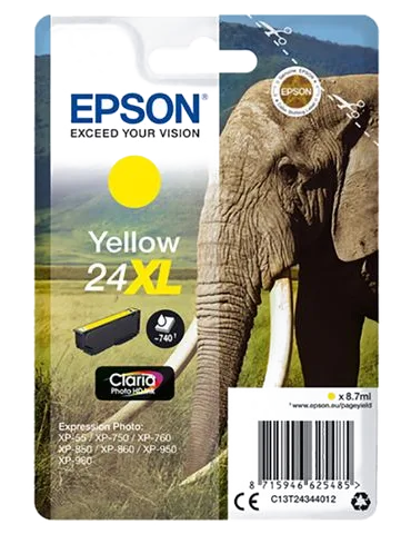 Bläckpatron EPSON C13T24344012 gul