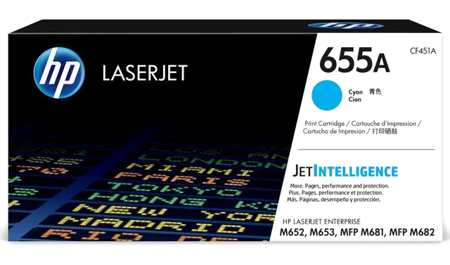 Toner HP CF451A 655A 10,5K cyan