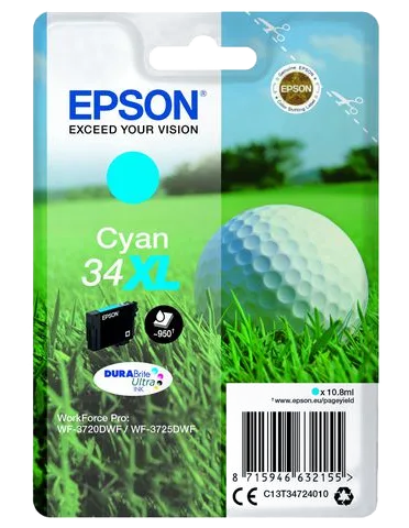 Bläckpatron EPSON T3472 XL cyan