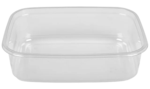 Plastform klar rektangulär 350ml 60/fp