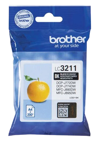 Bläckpatron BROTHER LC3211BK svart