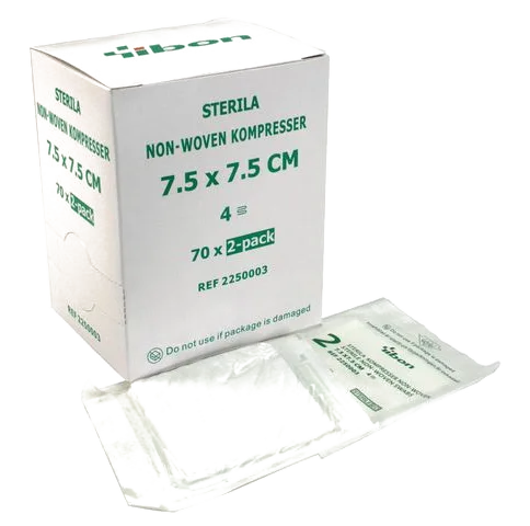 Kompress NW Steril 7,5x7,5cm 2-p 140/fp