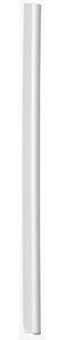 Klämskena 6mm vit