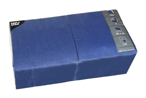 Servett 3-lags 33x33cm mörkblå 250/fp