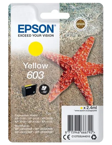 Bläckpatron EPSON T03U 603 gul