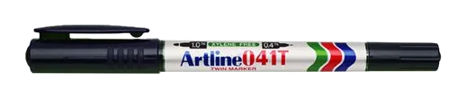 Märkpenna ARTLINE 041T 2-i-1 rund svart