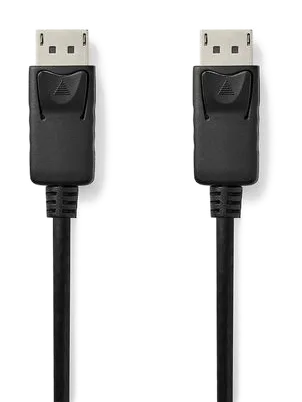 Kabel NEDIS DP hane - DP hane 2m svart