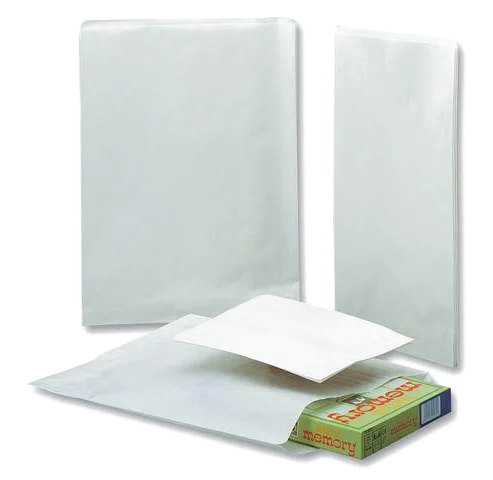 Påse plan 170x215mm 0,5kg vit 1000/fp