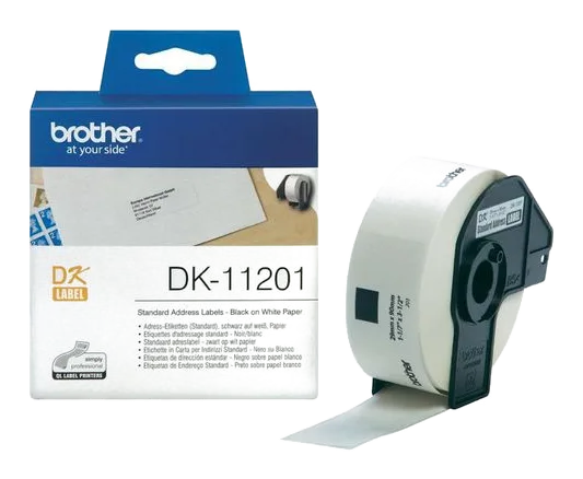 Etikett BROTHER DK11201 29x90mm 400/fp
