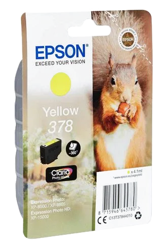 Bläckpatron EPSON C13T37844010 gul