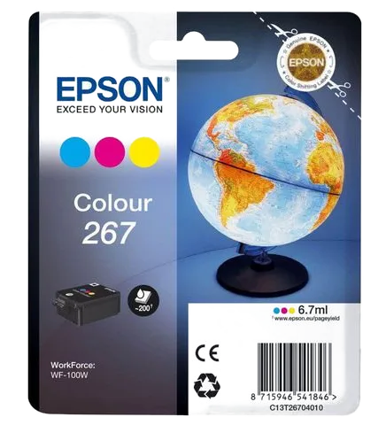 Bläckpatron EPSON C13T26704010 CMY