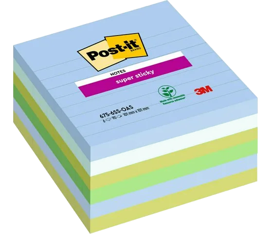 Notes POST-IT SS Oasis 101x101 6/fp