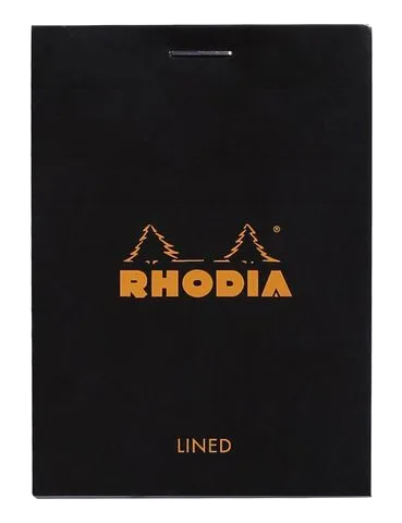 Ant.block RHODIA A7 80b linj svart