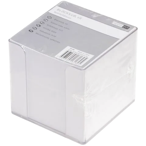 Blockkubhåll Pepperpot 90x90 850ark vit