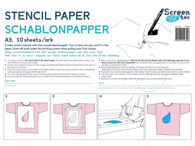 Schablonpapper A3 10/fp