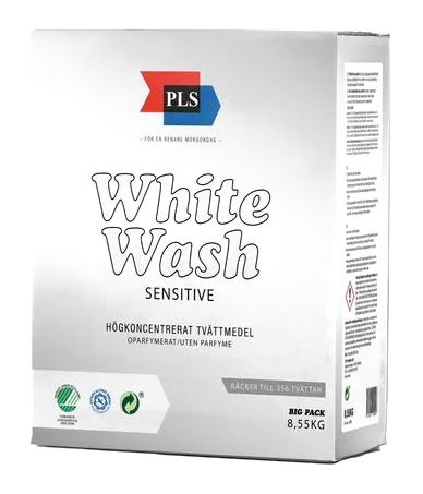 Tvättmedel PLS White Sensitive 8,55kg