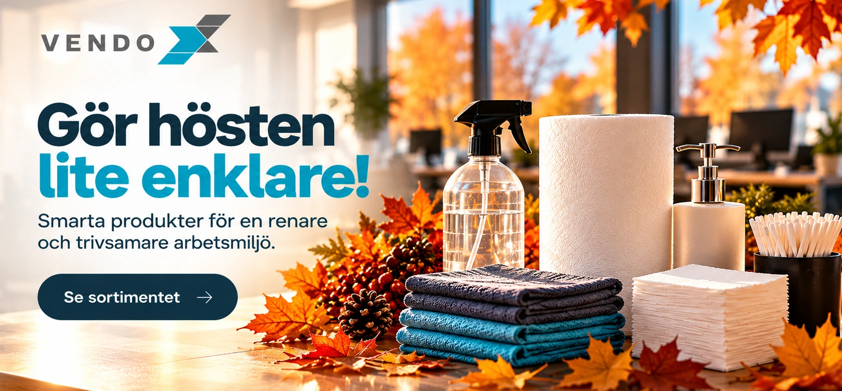 Gör hösten lite enklare! Smarta produkter för en renare och trivsammare arbetsmiljö.