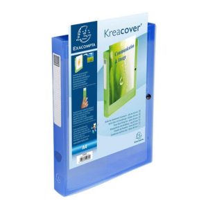 Boxmapp EXACOMPTA A4 PP transp blå