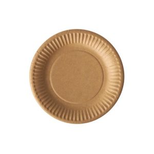 Tallrik PURE papper ?150mm brun 100/fp