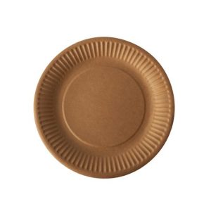 Tallrik PURE papper ?190mm brun 100/fp