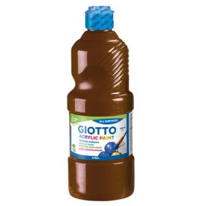Akrylf?rg Giotto 500 ml brun