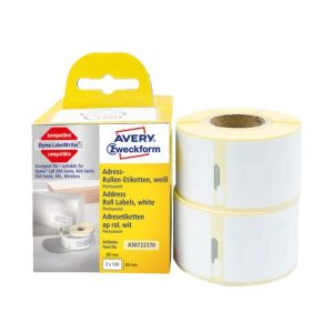 Etikett AVERY p? rulle 89x28mm 260/fp