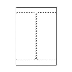 Transportetikett laser 105x220mm 500/fp