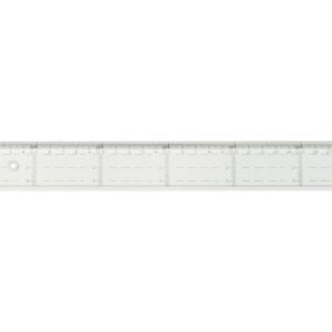Linjal tvärgraderad 50cm