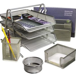 Kontorsset i tr?dmetall 5 enheter